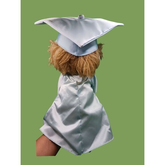 Precious Moments Vtg Graduation Doll In Blue Cap & Gown With Diploma "16" - Picture 5 of 6